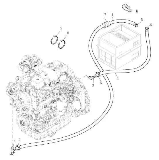 87403646 - Шланг отопителя